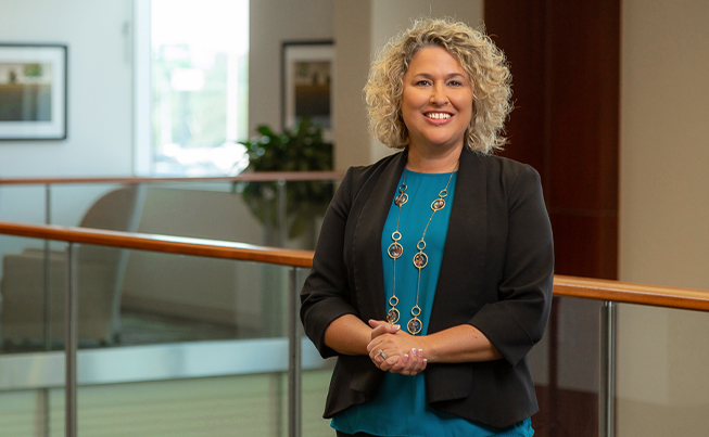 Portrait Shot of Stormy Boyd, Treasury Solutions Relationship Manager With Texas Hill Country Bank